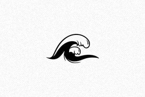 Timbro Onda mit Welle und Text - undefined - encre black - it-timbro-motivo-001-7-1747207786098