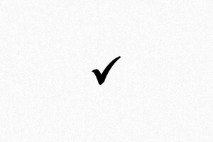 Timbro per carte fedeltà con simbolo "Verificato" con taglio confermato - undefined - encre black - boîtier noir - it-verifica-fedelta2-1747204509936