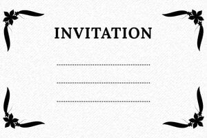Tampon Scrapbooking Mariage - Tampon invitation mariage grand format - 100 x 60 mm - 24 lignes max. - encre black - mariage02