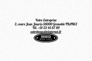 Tampon Encreur 4 Lignes - Trodat Printy 4913 - 58 x 22 mm - 8 lignes max. - encre black - boîtier rouge - ml11-4913