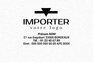 Tampon Encreur 6 Lignes - Tampon Trodat Printy 4924 - 40 x 40 mm - 16 lignes max. - encre black - boîtier noir - ml7-4924