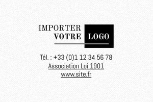Tampon Association - Tampon Trodat Printy 4924 - 40 x 40 mm - 16 lignes max. - encre black - boîtier noir - ml9-4924