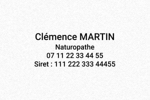 Tampon Naturopathe - Trodat Printy 4913 - 58 x 22 mm - 8 lignes max. - encre black - boîtier noir - naturopathe-02