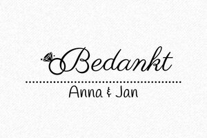 Bruiloft stempels  - Houten stempel Otypo 6025 - encre black - nl-nl-bruiloft-dank02-1756719422072