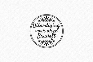 Bruiloft stempels  - Vierkante Bruiloft Stempel voor Uitnodigingen - encre black - nl-nl-bruiloft07-1756719556108