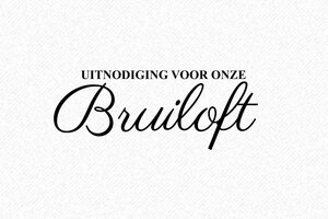 Bruiloft stempels  - Stempel Bruiloft Uitnodiging - 60x25 mm - encre black - nl-nl-bruiloft08-1756719308258