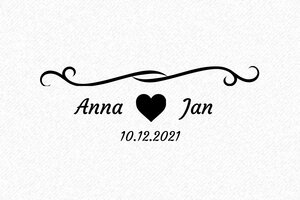 Bruiloft stempels  - Houten stempel Otypo 6025 - encre black - nl-nl-bruiloft26-1756719550137