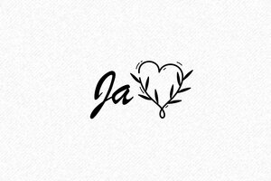 Bruiloft stempels  - Stempel Bruiloft Ja met Hart - encre black - nl-nl-bruiloft33-1756719406336