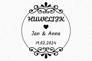 Bruiloft stempels  - Houten stempel Otypo o5050 - encre black - nl-nl-bruiloft38-1756719445175