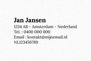 Adres stempels - Trodat Stempel Metal Line 5205 - encre black - boîtier noir - nl-nl-flo-naam-5205-1756719157144