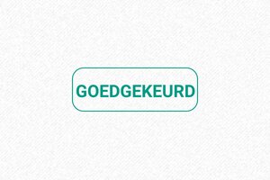 Commerciële Stempels - Magazijnstempel Goedgekeurd - encre green - boîtier noir - nl-nl-formeel-goedgekeurd-1756719787155