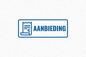 Commerciële Stempels - Magazijnstempel Offerte - encre blue - boîtier noir - nl-nl-formele-aanbieding-1756719858963