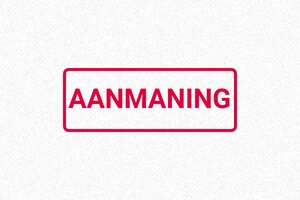 Commerciële Stempels - Magazijnstempel Herinnering - encre red - boîtier noir - nl-nl-formele-aanmaning-1756719872145