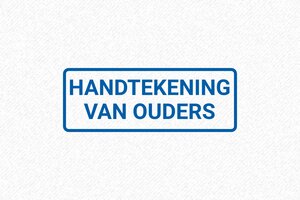 Handtekening stempels - Ouderlijke handtekeningstempel - encre blue - boîtier noir - nl-nl-formele-ouderlijke-handtekening-1756720833983