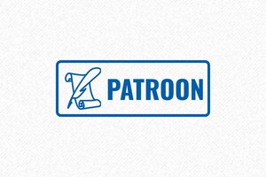 Commerciële Stempels - Magazijnstempel Patroon - encre blue - boîtier noir - nl-nl-formulier-patroon-1756719966774