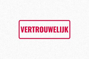 Commerciële Stempels - Magazijnstempel Vertrouwelijk - encre red - boîtier noir - nl-nl-formulier-vertrouwelijk-1756719821964