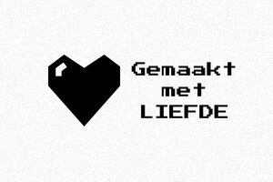 Hartjes stempel​ - Stempel Gemaakt met Liefde B - 60x25 mm - encre black - nl-nl-metliefdegemaakt01-1756720547108