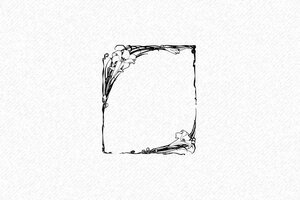 Stempels voor Scrapbooking - Motiefstempel Bloemenkader - encre black - nl-nl-motief-stempel-001-12-1756720671484