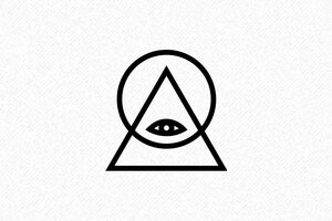 Stempels voor Scrapbooking - Motiefstempel Het Alziend Oog - encre black - nl-nl-motief-stempel-001-16-1756720690428