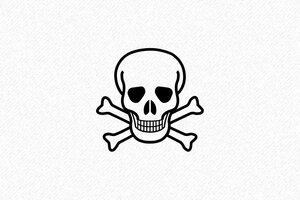 Stempels voor Scrapbooking - Motiefstempel Schedel - encre black - nl-nl-motief-stempel-001-17-1756720705784