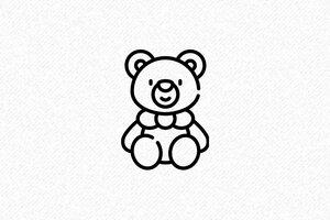 Stempels voor Scrapbooking - Motiefstempel Teddybeer - encre black - nl-nl-motief-stempel-001-23-1756720739701