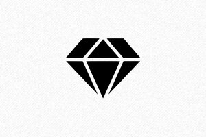 Stempels voor Scrapbooking - Motiefstempel Diamant - encre black - nl-nl-motief-stempel-001-29-1756720783237