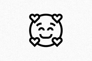 Stempels voor Scrapbooking - Motiefstempel Emoji Verliefd - encre black - nl-nl-motief-stempel-001-4-1756720619784