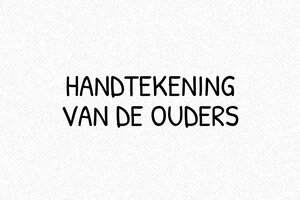 Handtekening stempels - Ouderlijke handtekeningstempel - encre black - boîtier noir - nl-nl-standaard25-1756720844101