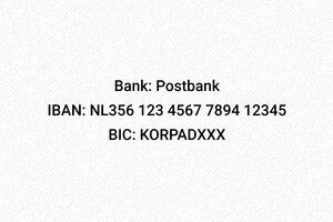 Bank stempel - Trodat Stempel Printy 4913 - encre black - boîtier noir - nl-nl-trodat-stempel-iban-001-3-1756721191819 Bank stempel - Trodat Stempel Printy 4913 - encre black - boîtier noir - nl-nl-trodat-stempel-iban-001-3-1756721191819