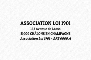 Tampon Association - Trodat Printy 4913 - 58 x 22 mm - 8 lignes max. - encre black - boîtier noir - standard03