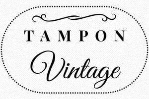 Tampon Scrapbooking Mariage - Tampon Bois 100x60 - 100 x 60 mm - 24 lignes max. - encre black - vintage06