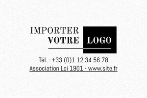 Tampon association - Trodat Printy 4929 - 50 x 30 mm - 12 lignes max. - encre black - boîtier rouge - ml9-4929