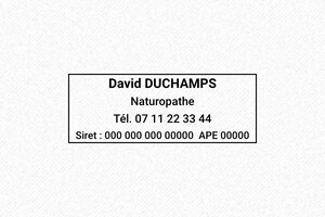 Nos tampons en ligne pour naturopathes - Trodat Pocket 9512 - 47 x 18 mm - 7 lignes max. - encre black - boîtier noir - naturopathe-12