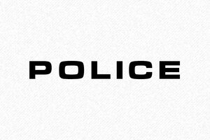 Tampon Police Nationale - Trodat Printy 4913 - 58 x 22 mm - 8 lignes max. - encre black - boîtier noir - police01