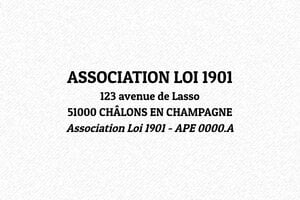 Tampon association - Trodat Printy 4913 - 58 x 22 mm - 8 lignes max. - encre black - boîtier noir - standard03