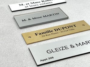 SIMPLE] Plaque Boite Lettres Famille Recomposée