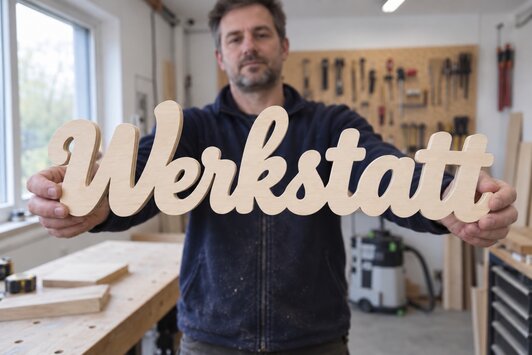 Große Holzbuchstaben nach Maß für Ihren Wunschtext Große Holzbuchstaben nach Maß für Ihren Wunschtext
