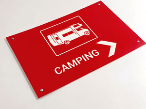 Camping schild