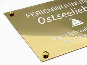 Ferienwohnung schild