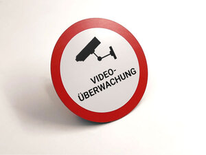 Schild videoüberwachung