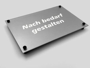 Graues Schild