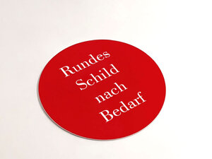 Rotes Schild