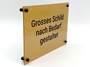 Großes Schild