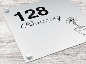 Edelstahl Hausnummernschild-thumbnail