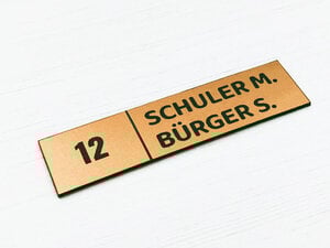 Klingelschild PVC-thumbnail