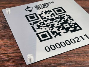 Qr code Schild