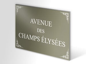 Ancienne plaque de rue parisienne