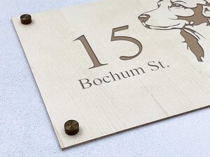 Wood House Number Signs Wood House Number Signs