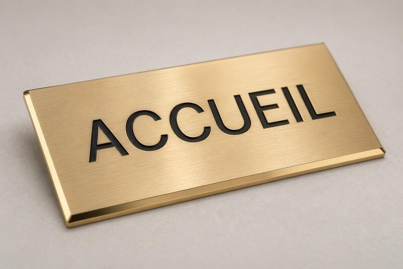 Chamfered Edge Finish for Professional Signage Plates-thumbnail