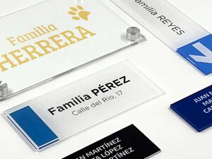 Placas de Metacrilato para Buzón